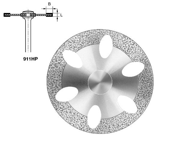 911HP.104.220 KOMET DISC DIAMANT FLEXIBLE PEÇA DE MÀ ø 220 - 1uds