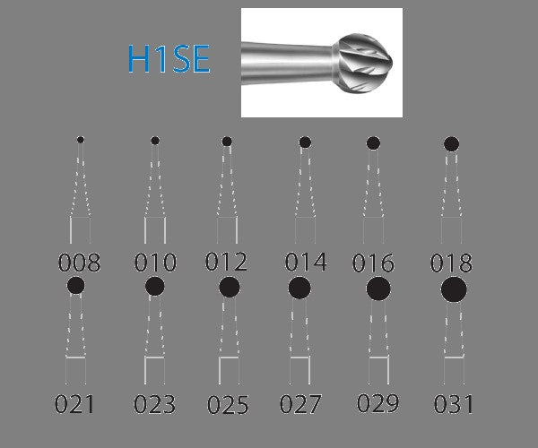 H1SE.204.021 KOMET C. TUNGSTEN BALL CONTRAANGLE BILL ø 021 5 pc.