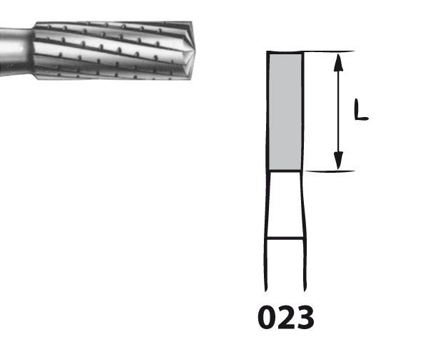 H260.104.023 KOMET MADUIXA C. TUNGSTÈ CILÍNDRICA PEÇA DE MÀ ø 023 - 5uds