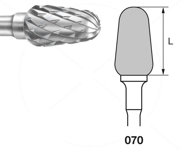 H351GE.104.070 KOMET FRESA C. TUNGSTENO BELLOTA PIEZA DE MANO ø 070 - 1uds