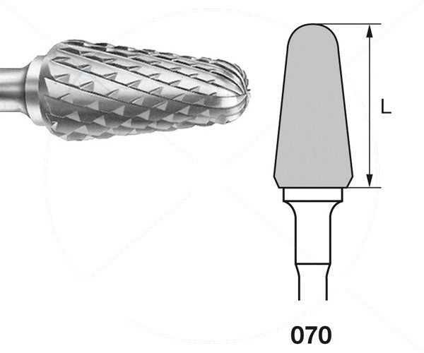H79GE.104.070 KOMET MADUIXA C. TUNGSTENO CONICA ARRODONIDA PEÇA DE MÀ ø 070 - 1uds