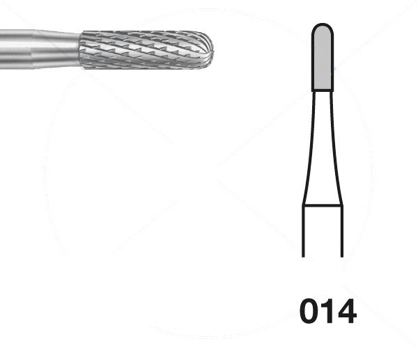 H129E.104.014 KOMET MADUIXA C. TUNGSTÈ CILÍNDRICA ARRODONIDA PEÇA DE MÀ ø 014 - 1uds