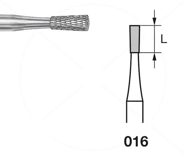 H137E.104.016 KOMET FRESA C. TUNGSTENO CONO INVERTIDO PIEZA DE MANO ø 016 - 1uds