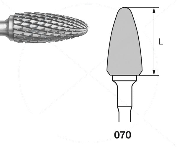 H251E.104.070 KOMET MADUIXA C. TUNGSTENO BELLOTA PEÇA DE MÀ ø 070 - 1uds