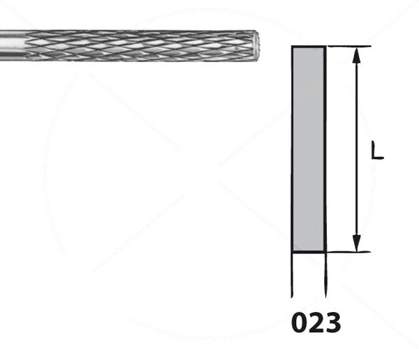 H364E.104.023 KOMET MADUIXA C. TUNGSTÈ CILÍNDRICA PEÇA DE MÀ ø 023 - 1uds