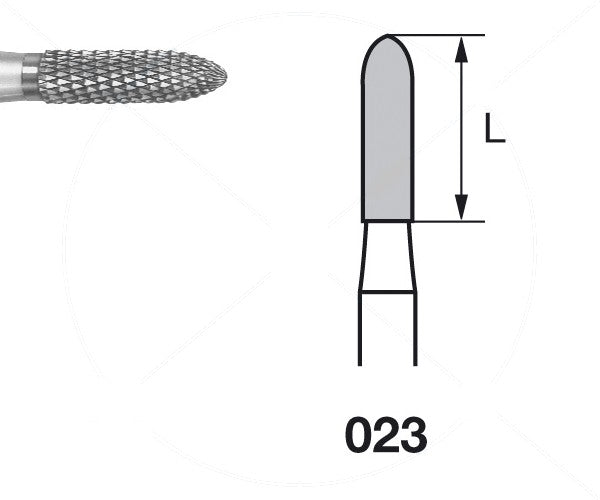 H139DF.104.023 KOMET MADUIXA C. TUNGSTÉ TORPED PEÇA DE MÀ ø 023 - 1uds