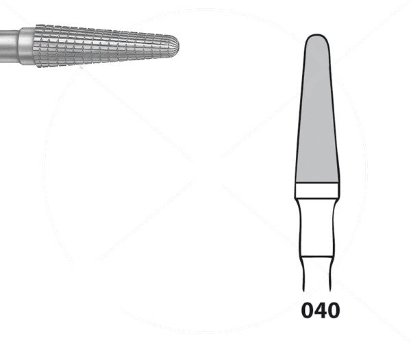 H79FSQ.104.040 KOMET MADUIXA C. TUNGSTÉ CONICA ARRODONIDA PEÇA DE MÀ ø 040 - 1uds