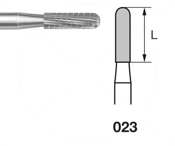 H129GTI.104.023 KOMET MADUIXA C. TUNGSTÈ CILÍNDRICA ARRODONIDA PEÇA DE MÀ ø 023 - 1uds