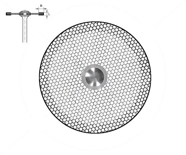 6934.104.300 KOMET DISCO DIAMANTE FLEXIBLE PIEZA DE MANO ø 300 - 1uds