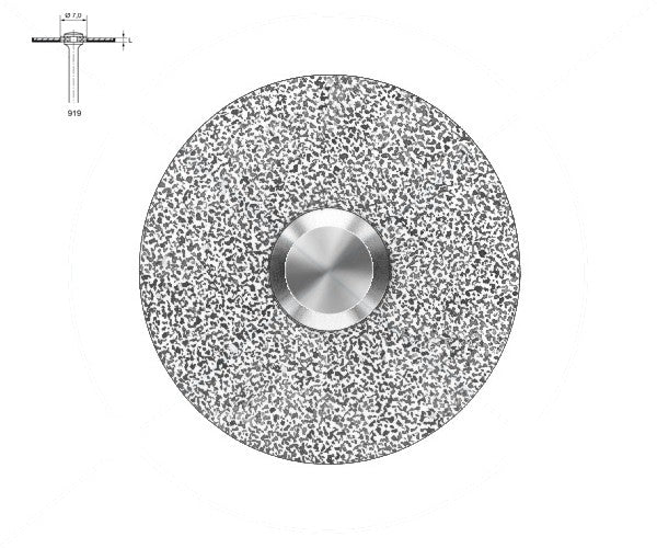 919.104.220 KOMET DISCO DIAMANTE REVESTIMIENTO CARA INF PIEZA DE MANO ø 220 - 1uds