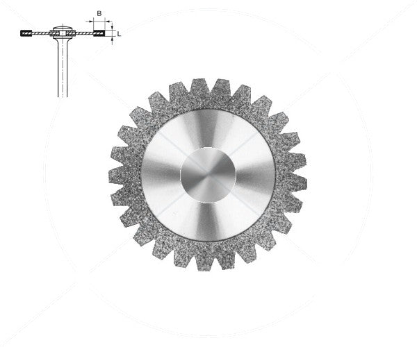 946.104.180 KOMET DISCO DIAMANTE DENTADO PIEZA DE MANO ø 180 - 1uds