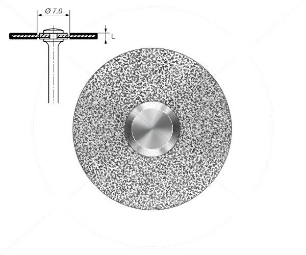 918B.104.200 KOMET DISCO DIAMANTE RIGIDO PIEZA DE MANO ø 200 - 1uds