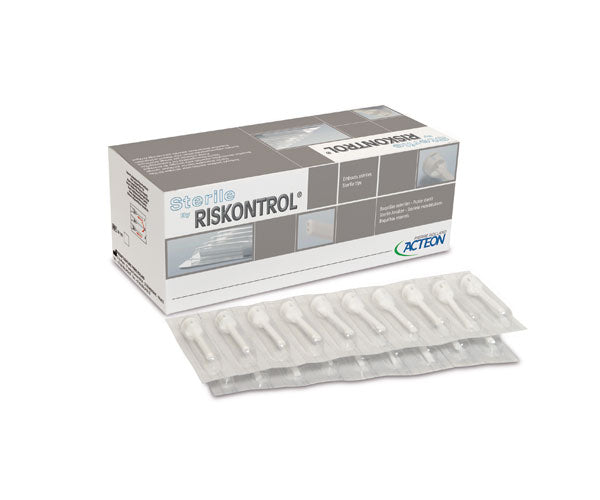 RISKONTROL white sterile nozzles 96 units