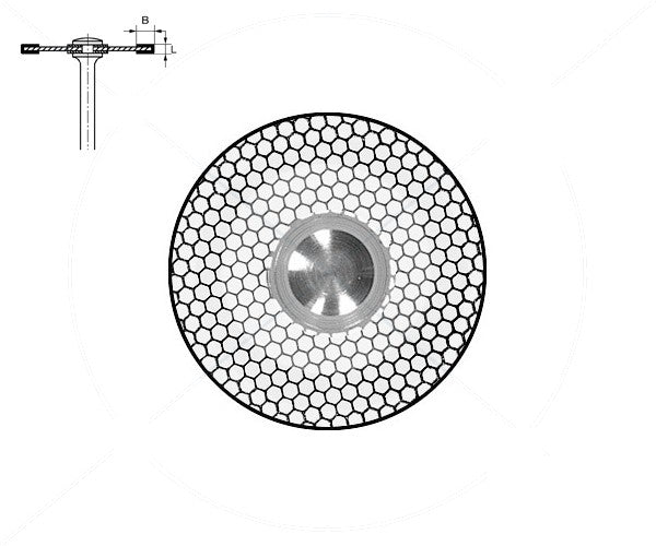 6934.104.180 KOMET DISCO DIAMANTE FLEXIBLE PIEZA DE MANO ø 180 - 1uds
