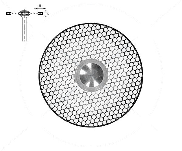 6934.104.220 KOMET DISCO DIAMANTE FLEXIBLE PIEZA DE MANO ø 220 - 1uds