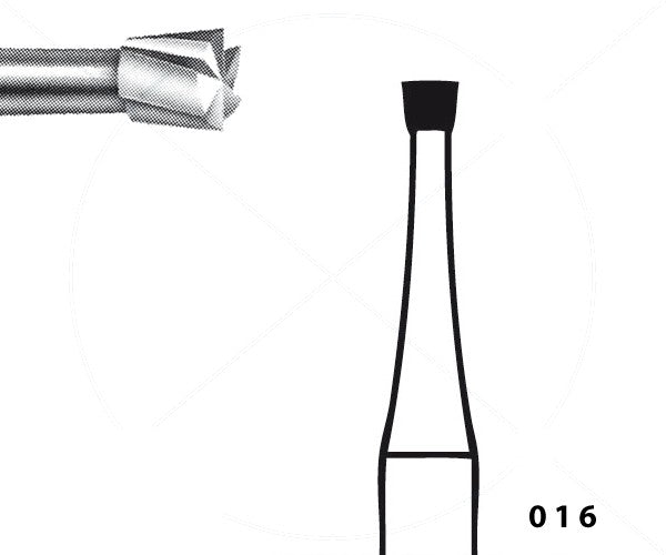 H30.104.016 KOMET FRESA C. TUNGSTENO CONO INVERTIDO PIEZA DE MANO ø 016 - 5uds