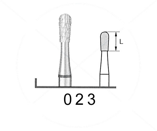 H77UK.104.023 KOMET FRESA C. TUNGSTENO PERA PIEZA DE MANO ø 023 - 1uds