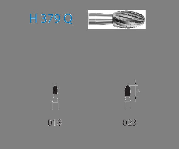 H379Q.314.023  KOMET FRESA C. TUNGSTENO HUEVO TURBINA ø 023  5 ud.
