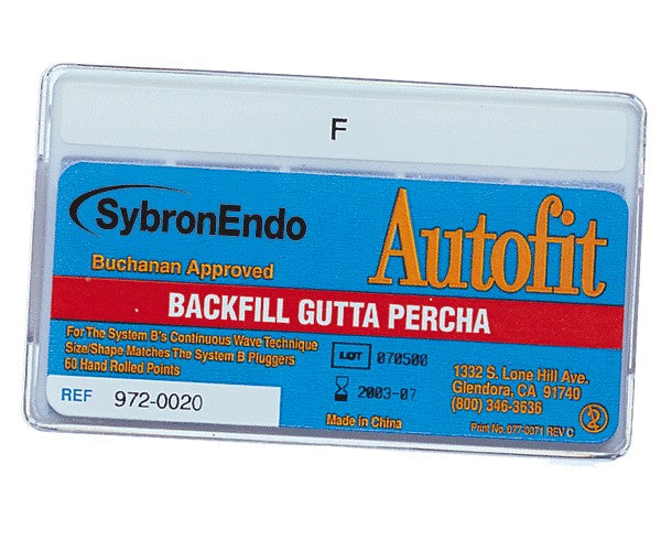 GUTAPERCHA AUTOFIT BACFILL M 60 ud