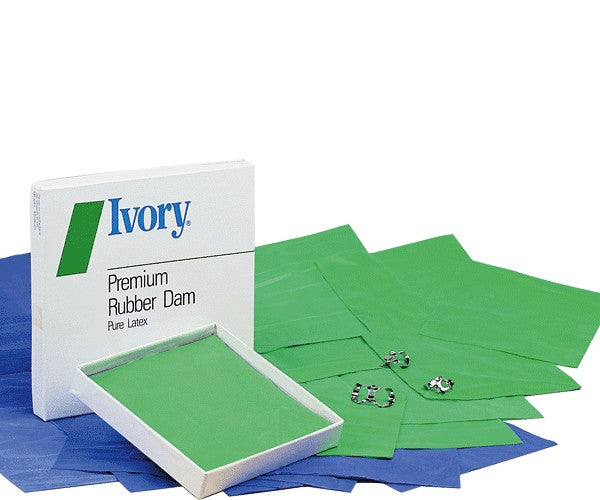 IVORY RUBBERDAM medium blue 6 x 6