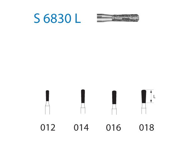 S6830L.314.016 KOMET DIAMOND PEAR TURBINE FRUIT ø 016 COARSE GRAIN S 5 units
