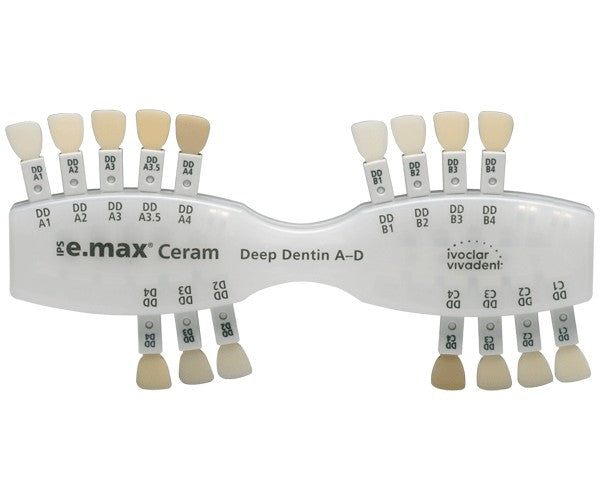 IPS EMAX CERAM dentina deep AD guia de color