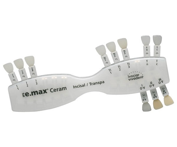 IPS EMAX CERAM incisal transparent guia de color