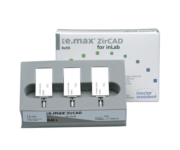 IPS EMAX ZIRCAD inlab B40L 3 ud