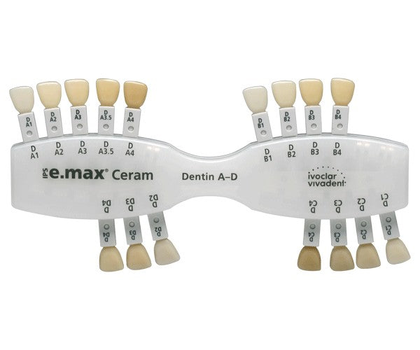 IPS EMAX CERAM dentina AD guia de color