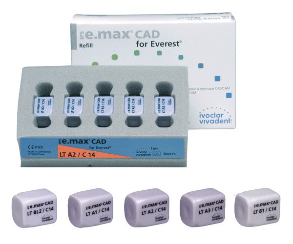 IPS EMAX CAD cerec/inlab LT A3.5 C14 5 pc