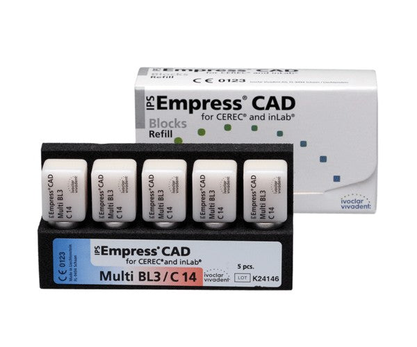 EMPRESS CAD cerec/inlab multi bleach BL3 C14 5 pc
