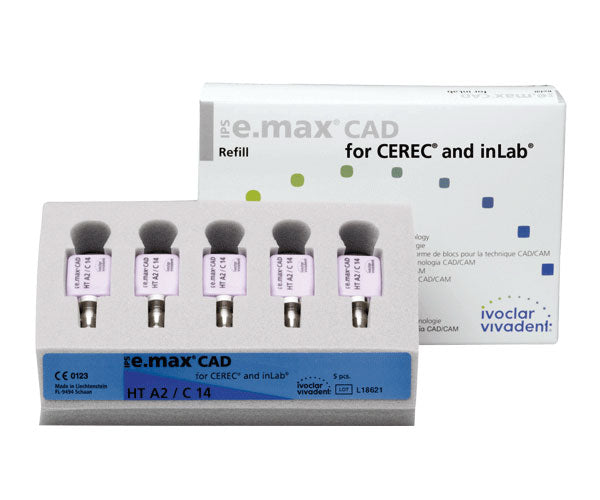 IPS EMAX CAD cerec/inlab HT B1 C14 5 ud