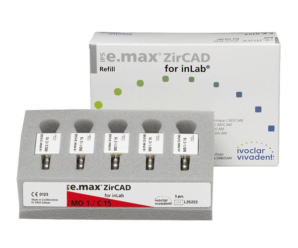 IPS EMAX ZIRCAD inlab MO 1 C15 5 u.