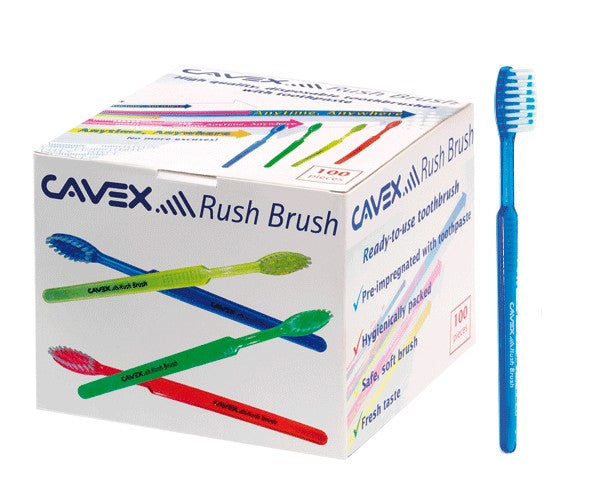 CEPILLO MANUAL RUSH CAVEX desechable 100 ud