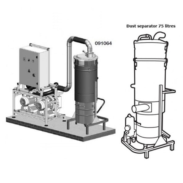 SEPARADOR POLVO CATTANI 75 L