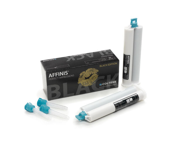 AFFINIS HB Black 2 x 50 ml heavy body + 8 puntas mezcla kit