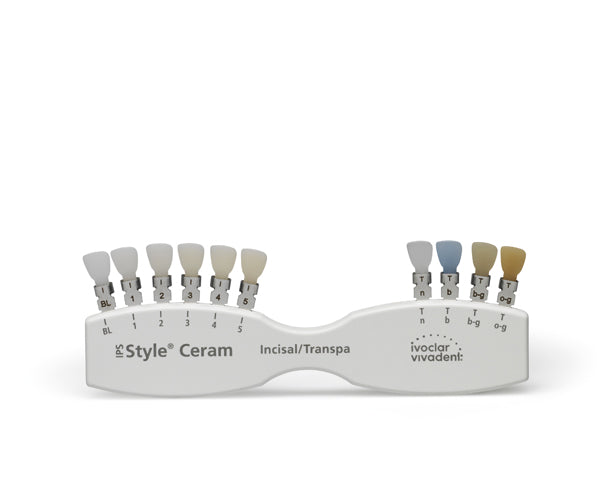 IPS STYLE CERAM incisal transparente guia de color