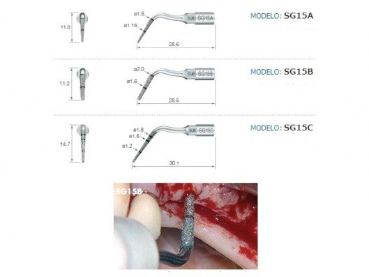 VARIOSURG punta preparacion implante SG15B