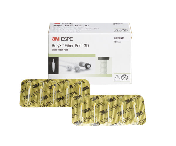 RELYX FIBER POST 3D poste de fibra 3D nº 1 amarillo 10 ud