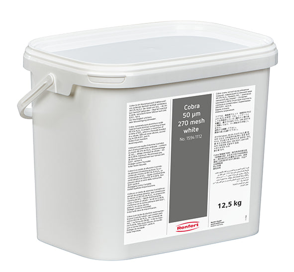 COBRA oxido aluminio 50 µ blanco 12,5 kg
