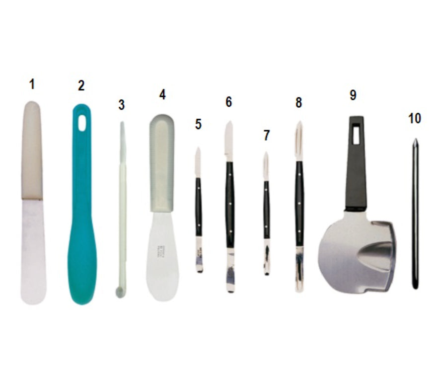 Mestra plastic spatula for mixing, disposable, 12 units
