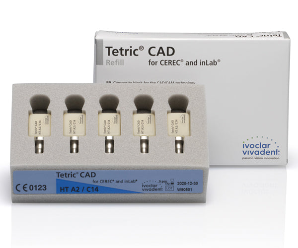 TETRIC CAD cerec/inlab MT A1 C14 5 pc