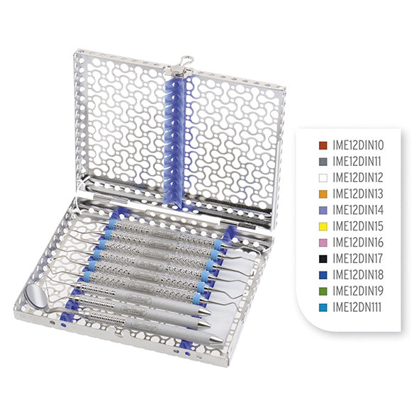 HU-FRIEDY NGEN CASSETTE 1/2 IMS din 10 instr blue