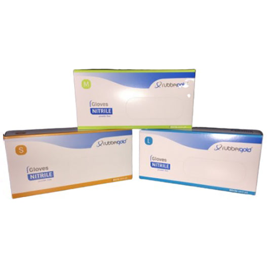 GUANTES NITRILO s/polvo azul morado L 100 ud