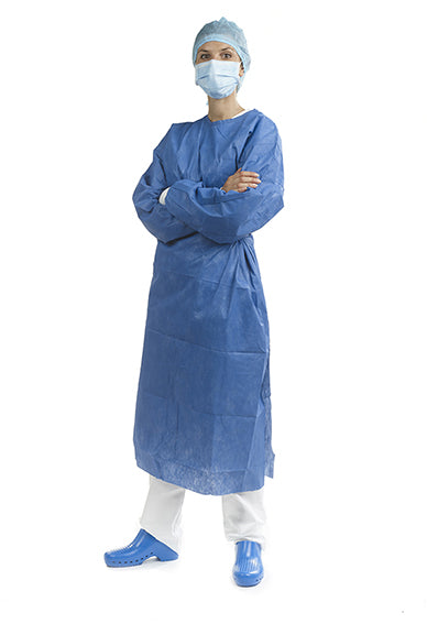 ALLE STERILE GOWN microfiber size M blue 12 units