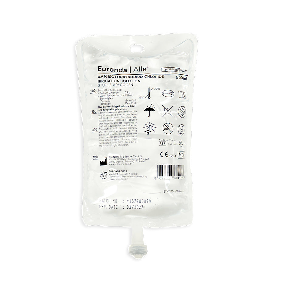 SUERO FISIOLOGICO ALLE 15x500 ml