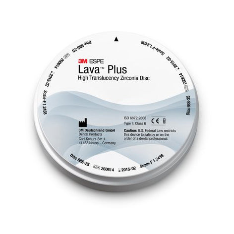 LAVA PLUS ZIRCONIA disc HT 98SØx14 mm A1