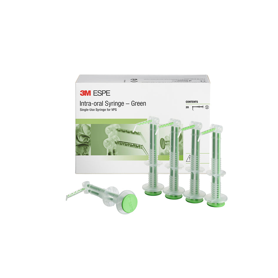 JERINGAS INTRAORALES 3M verdes 20 ud