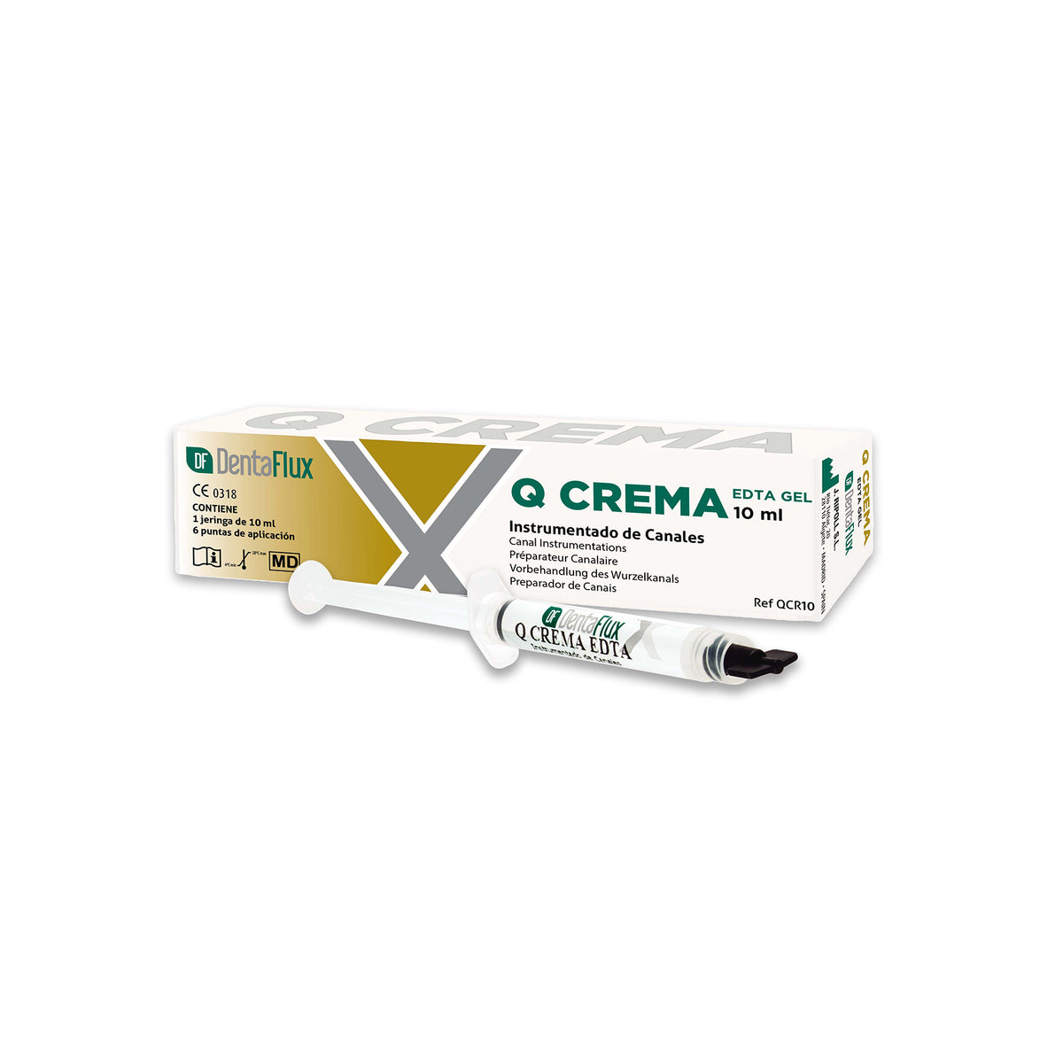 Q-EDTA GEL CREAM DENTAFLUX chelants 10 ml