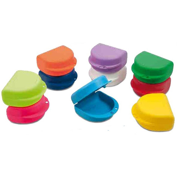 CAJA LARIDENT p/ortodoncia pequeña verde lima 25 ud